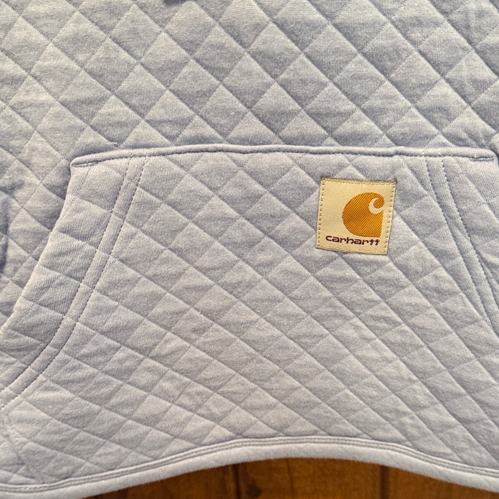 Carhartt Kids Sky Blue Quilted Hoodie - Picture 7 of 8